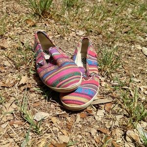 Patterned Slip on Vans